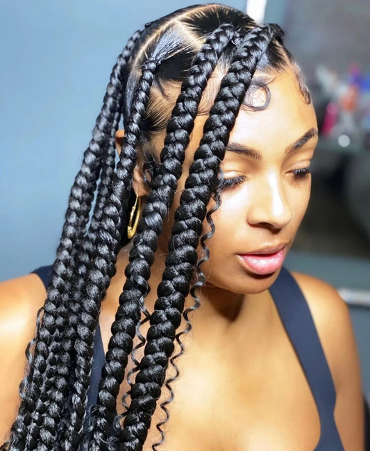Boho Knotless Braids