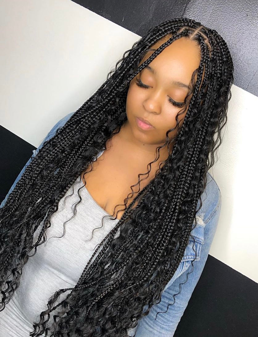 Boho Knotless Braids